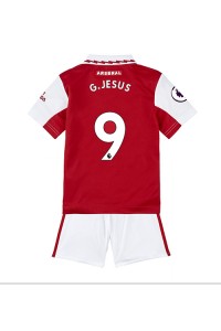 Fotbalové Dres Arsenal Gabriel Jesus #9 Dětské Domácí Oblečení 2022-23 Krátký Rukáv (+ trenýrky)